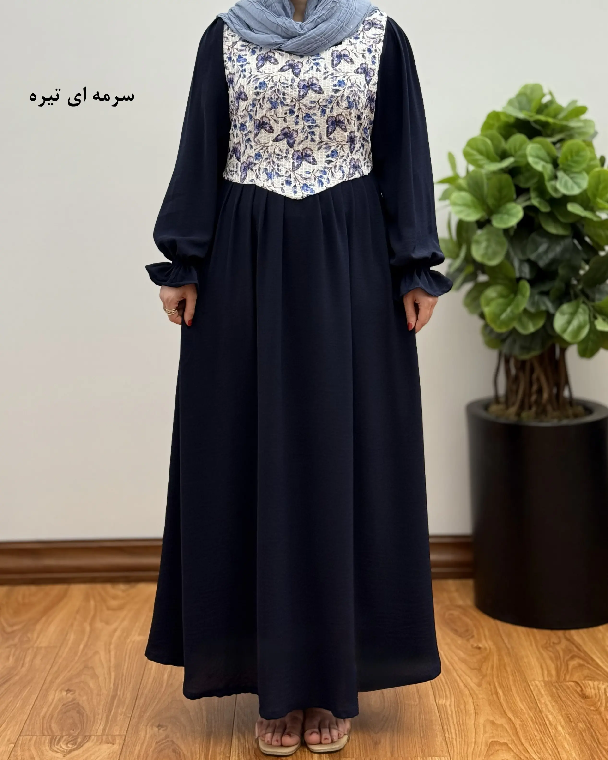 پیراهن مانتویی بلند مجلسی مدل سورنا